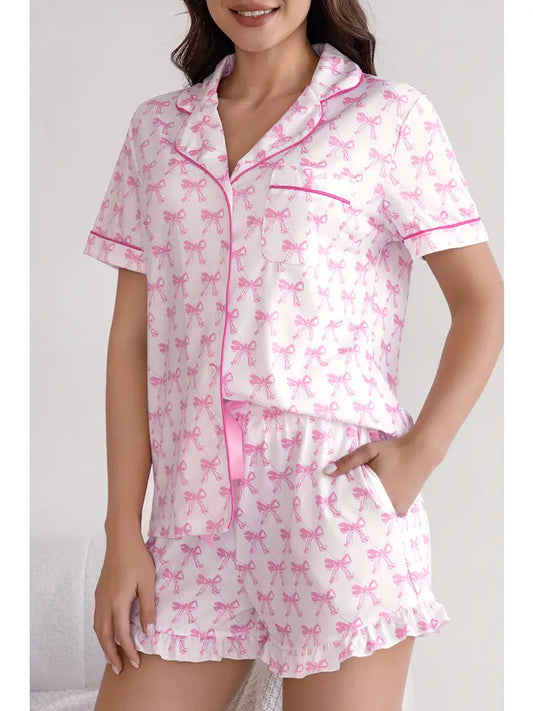 Bowknot Pajama Set