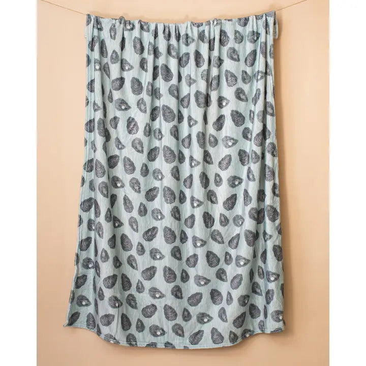 Awe Shucks Throw Blue/Grey 50x60