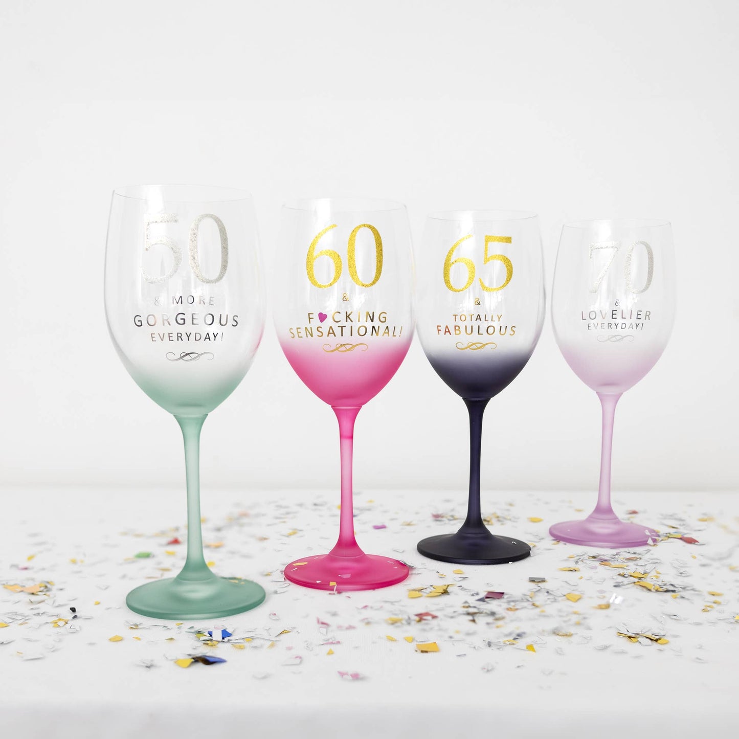 Gift Boxed 50th Birthday Wine Glass - The Season Boutique
