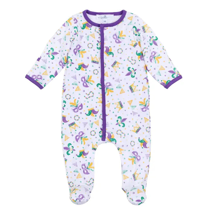 Mardi Gras Munchkins Footie - The Season Boutique