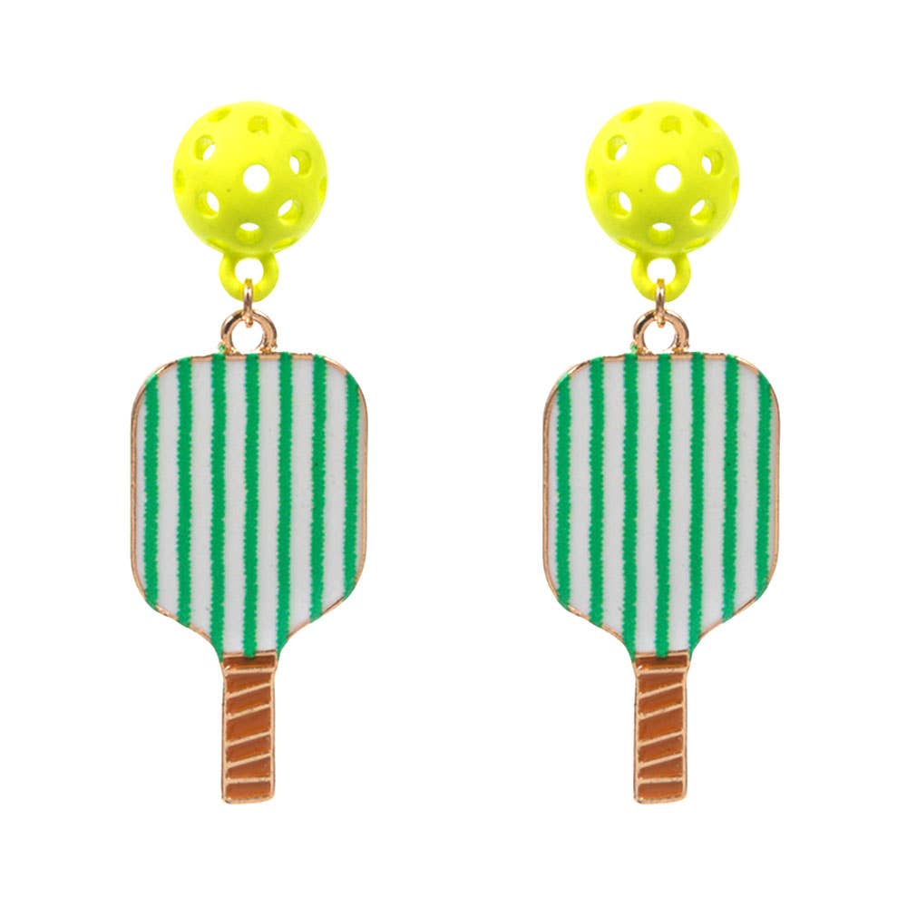 Pickleball Paddle Dangle Earrings - The Season Boutique