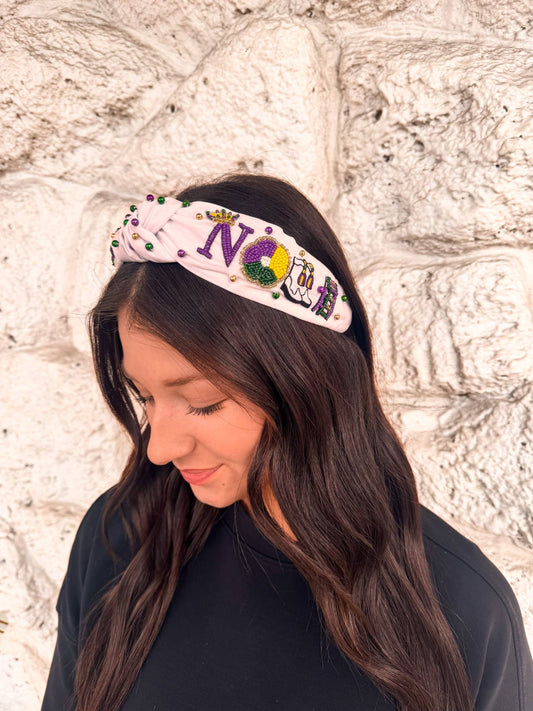 Mardi Gras Nola Headband - The Season Boutique