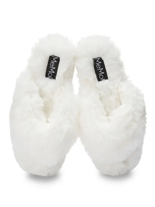 Fuzzy Plush Thong Slippers