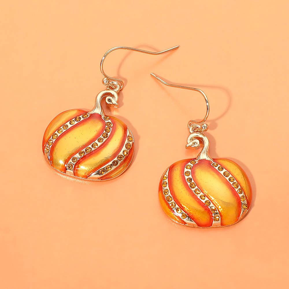 Pumpkin Dangle Earrings