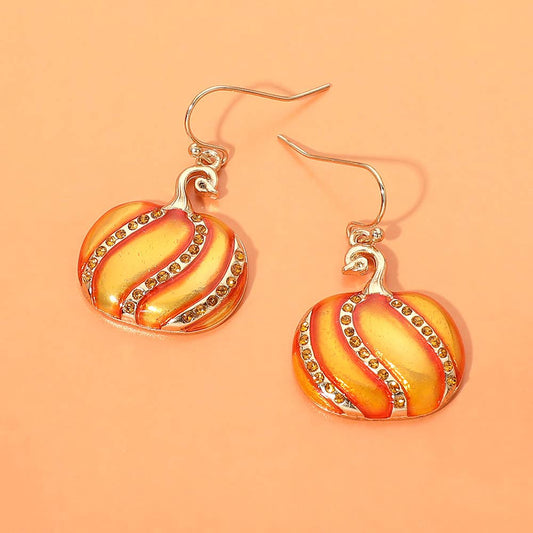 Pumpkin Dangle Earrings