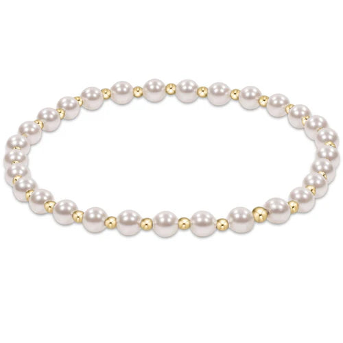 Classic Grateful 4mm Bracelet - Pearl