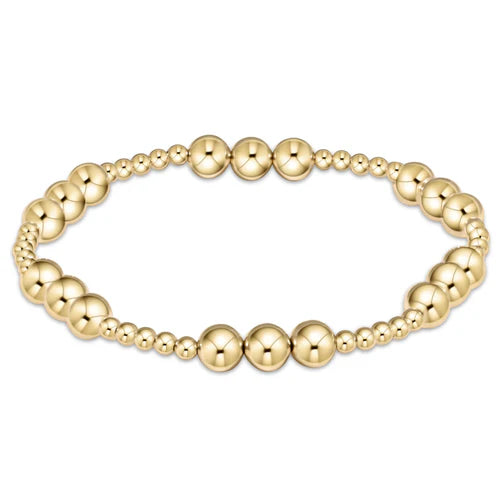 Classic Joy Pattern 6mm Gold- Bracelet