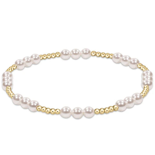 Classic Joy 4mm Bracelet - Pearl