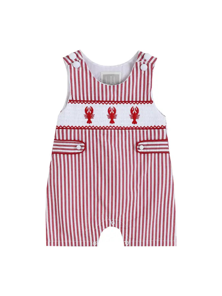 Crawfish Smocked Shortalls