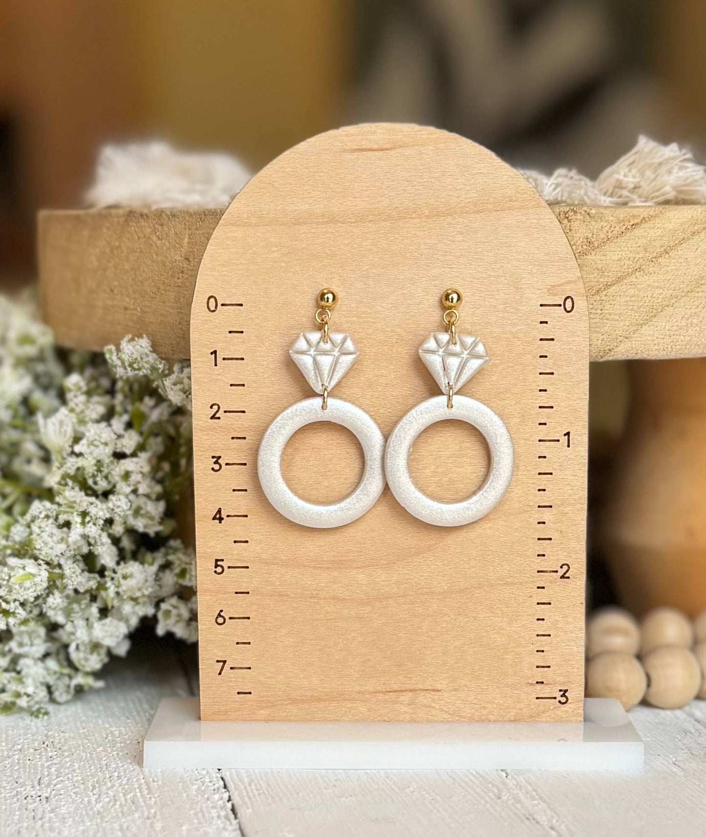 Bridal Earrings : Engagement Ring