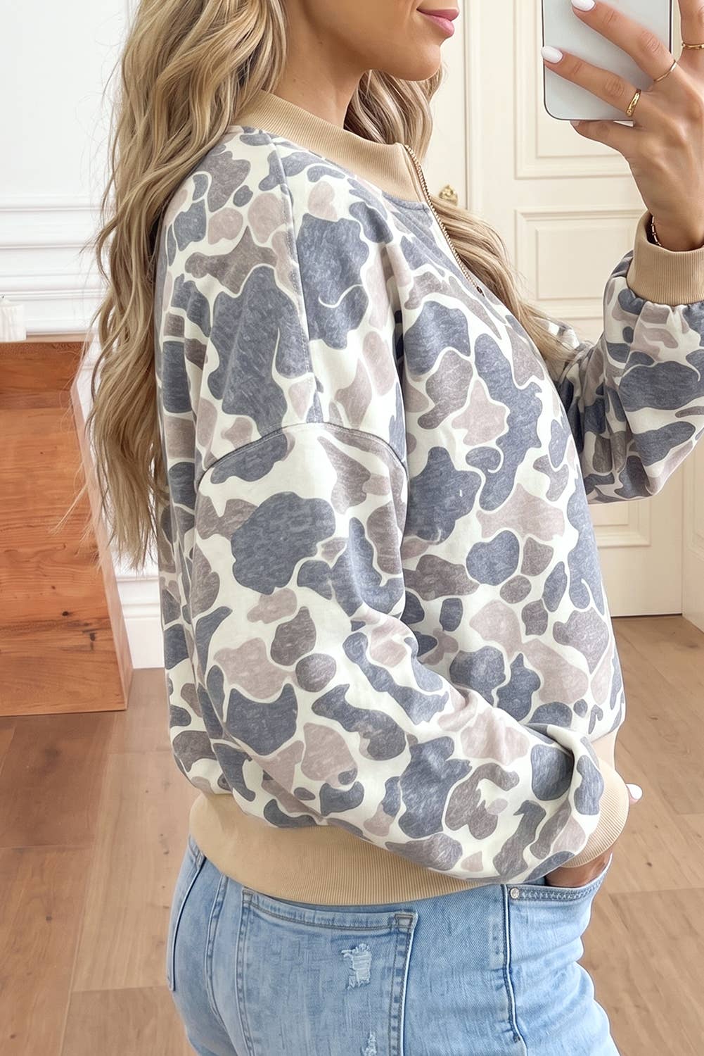 Camo Color Zip Jacket