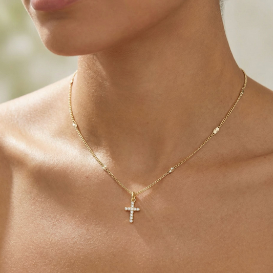 Frankie Mini Cross Necklace