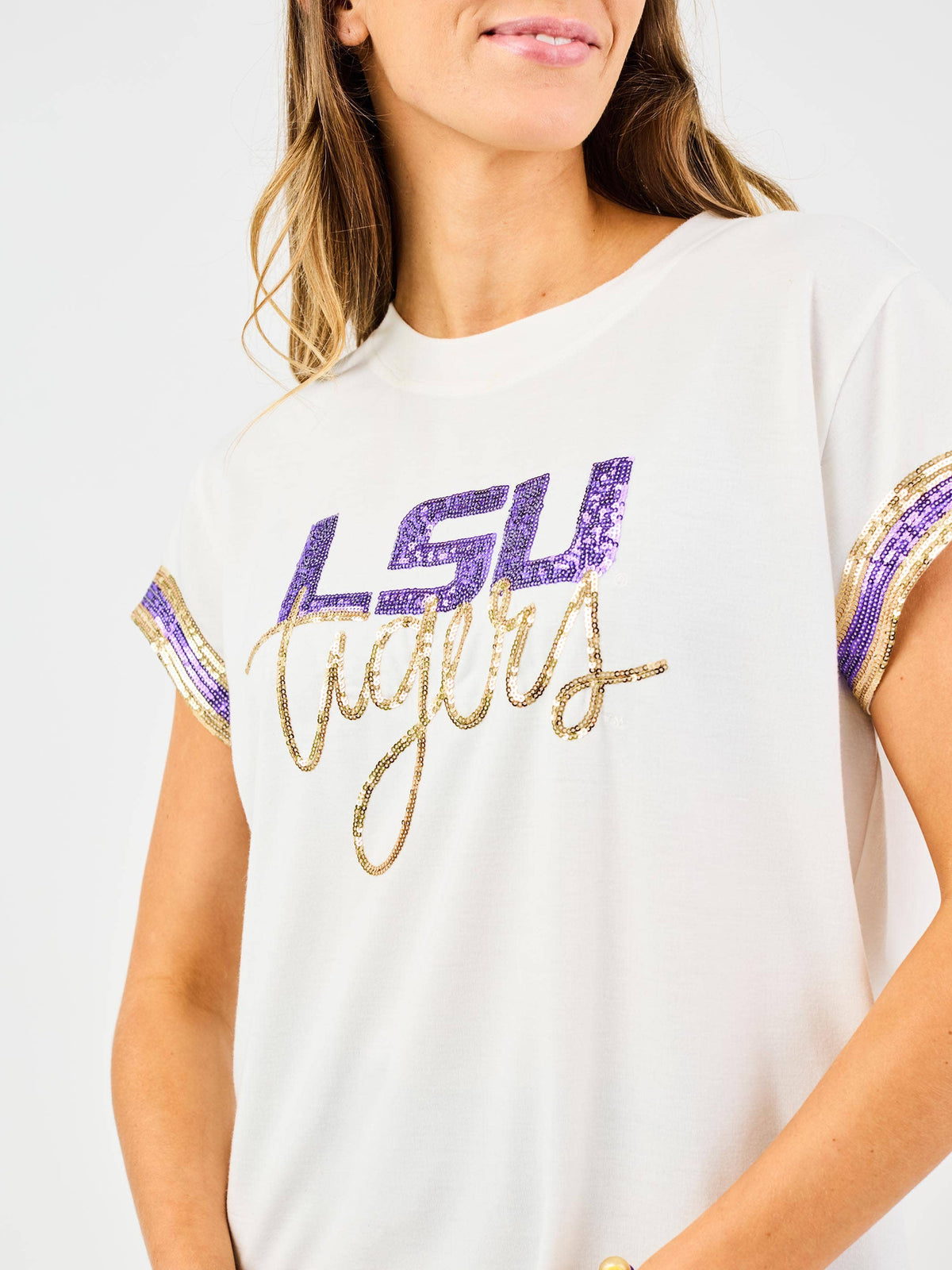 White LSU Tigers Top