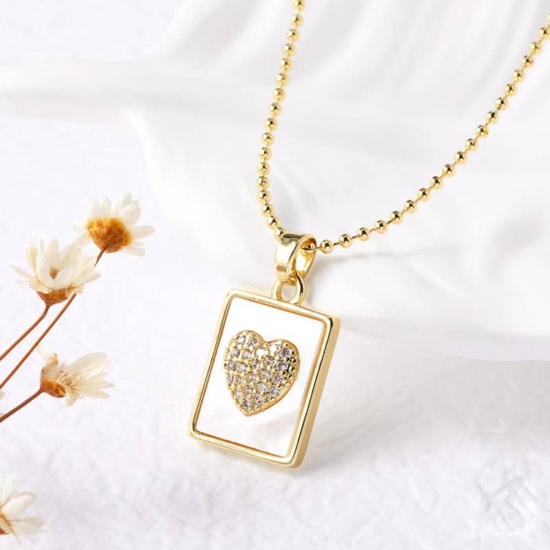 RHINESTONE PENDANT NECKLACE CROSS