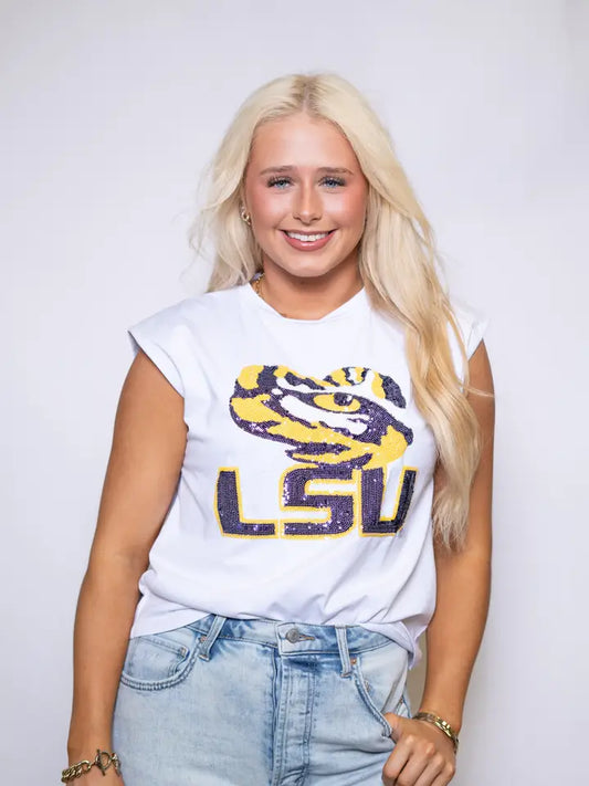 LSU Tiger Eye Boxy Tank