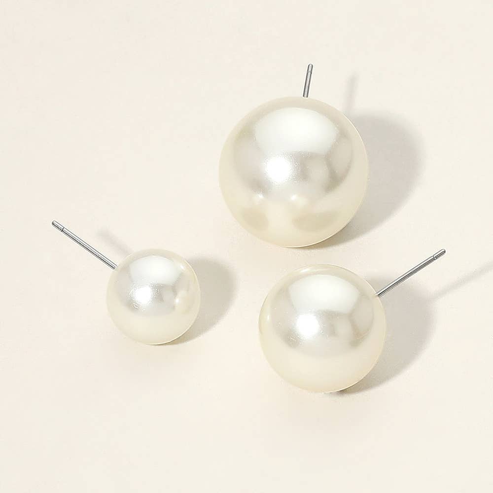 3pc Pearl Stud Earring Set - The Season Boutique