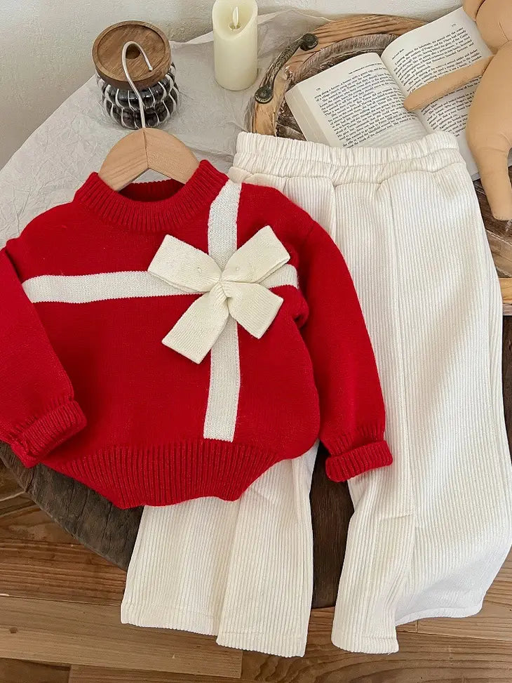 Girls Christmas knitted sweater