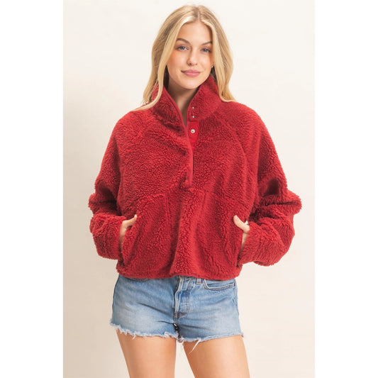 Half-Zip Sherpa Jacket