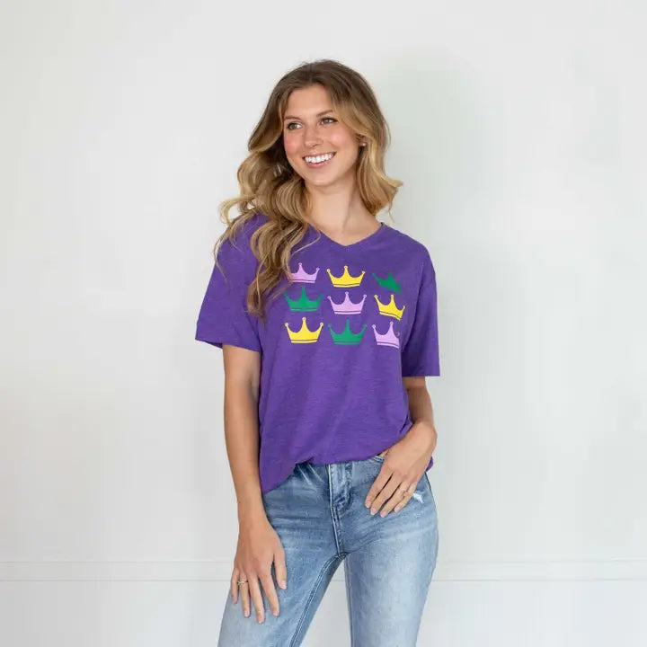 Victoria Crown V-Neck T-Shirt