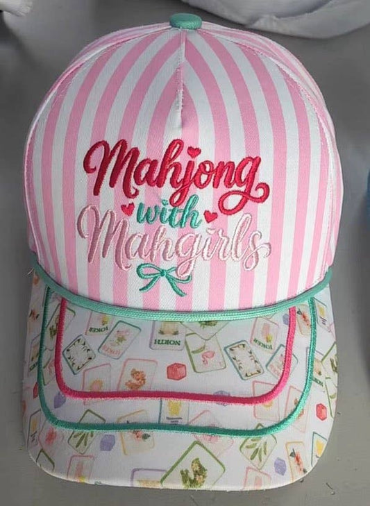 Mahjong with Mahgirls Embroidered Hat - The Season Boutique