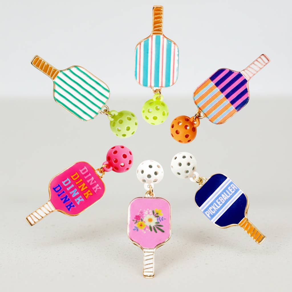 Pickleball Paddle Dangle Earrings - The Season Boutique