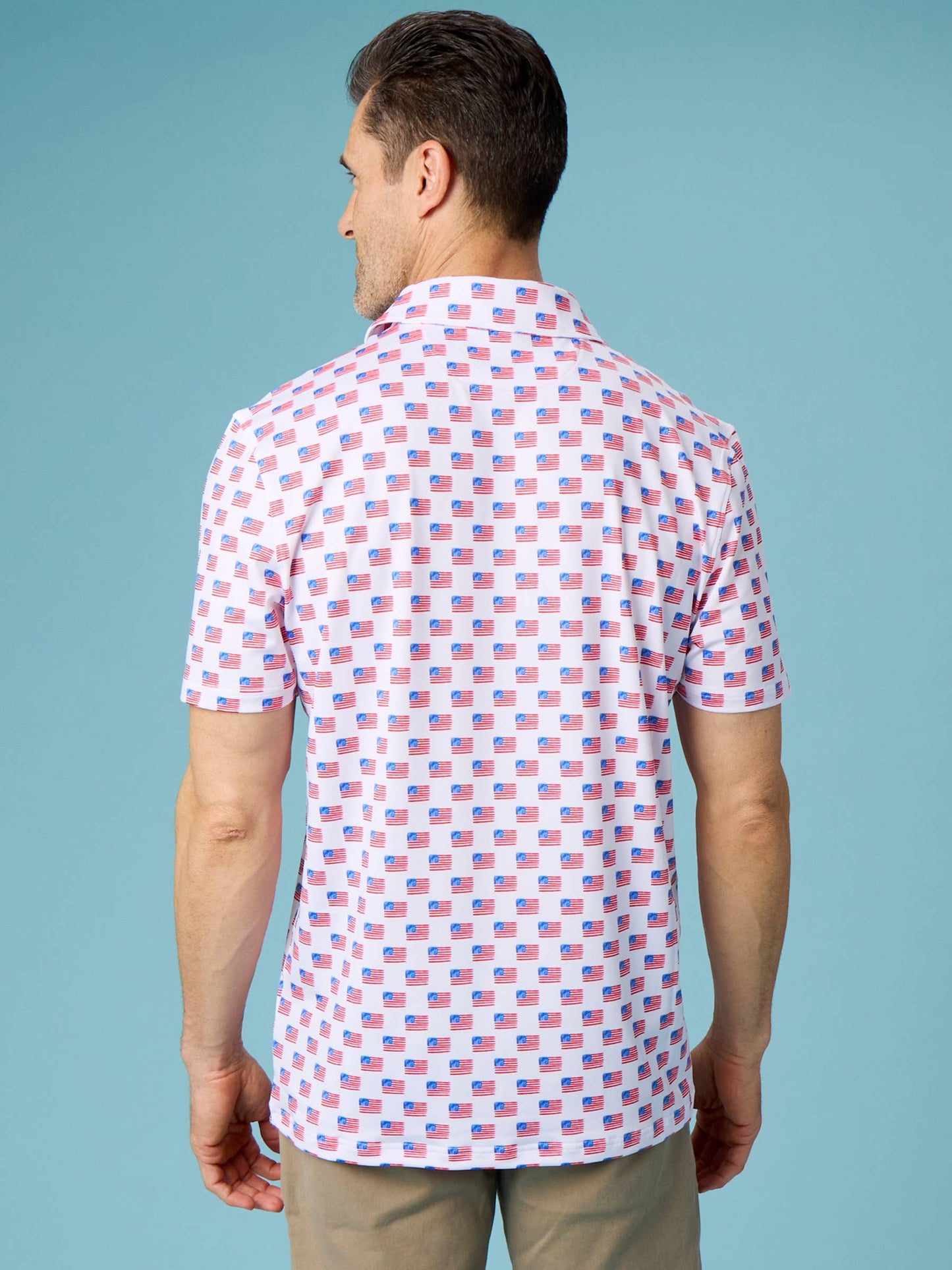 Men's Freedom Flags Performance Polo