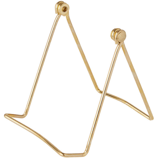 Bard's Folding Gold Wire Easel: 4" x 4" x 4.75" - The Season Boutique