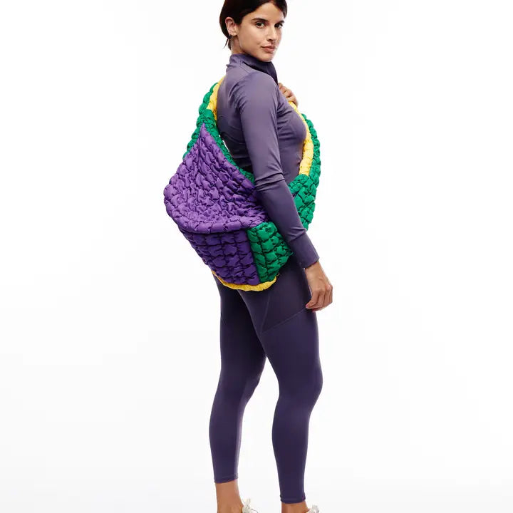 Mardi Gras Puffer Bag - The Season Boutique