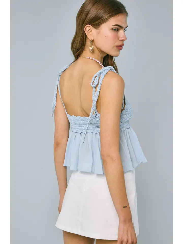 Crochet Ruffle Top - The Season Boutique