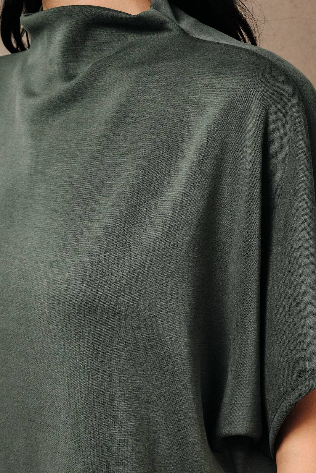 Dolman Mock Neck Top