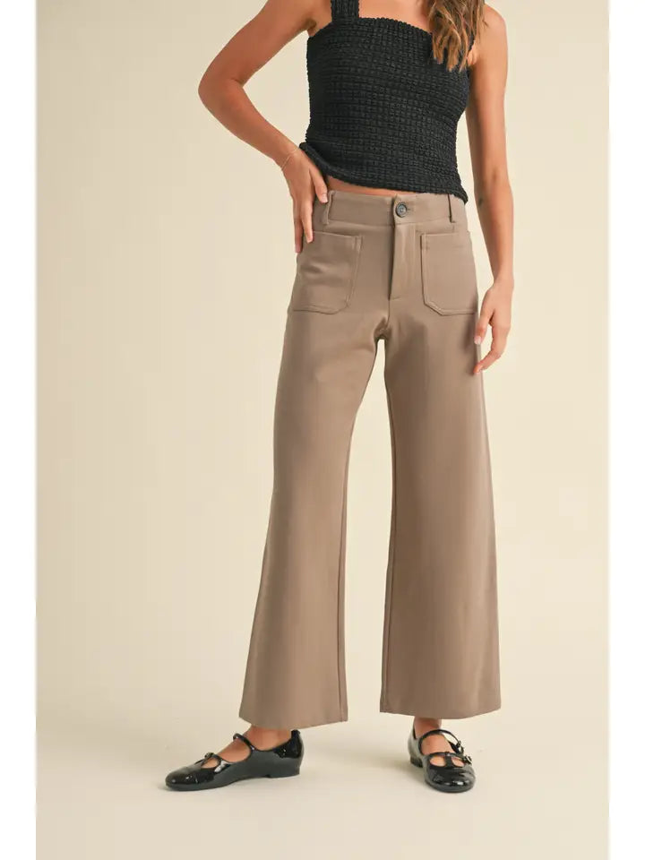 Mocha Pockets Ponte Pants