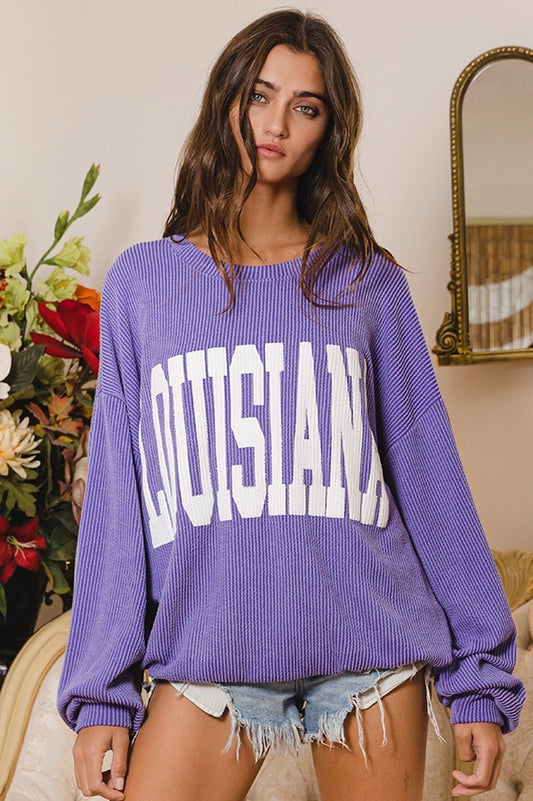 'LOUISIANA' Oversize Sweatshirt