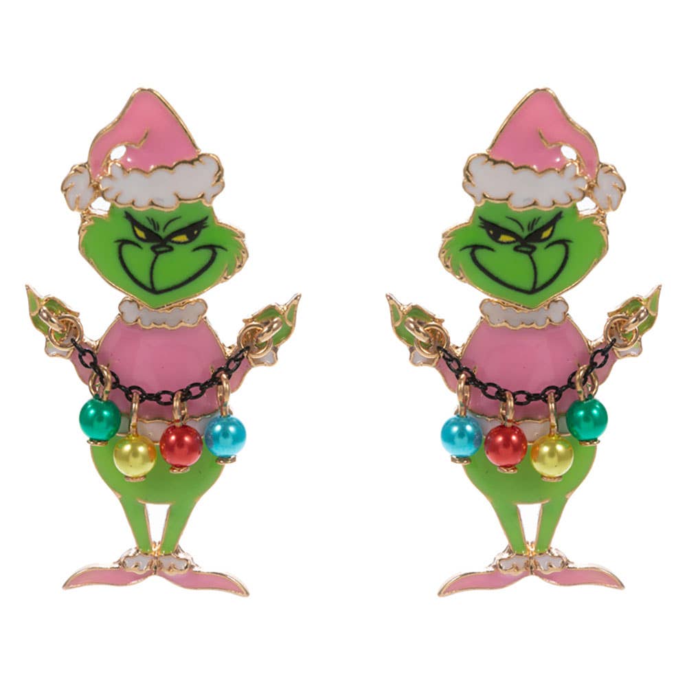 Grinch Ornament Earrings