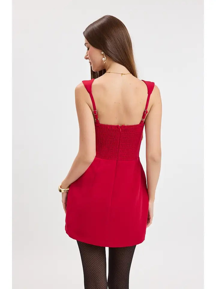 Square Neck Mini Dress