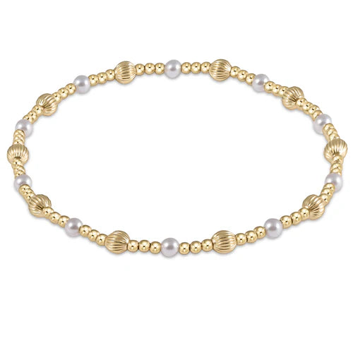 Dignity Sincerity 4mm Bracelet - Pearl