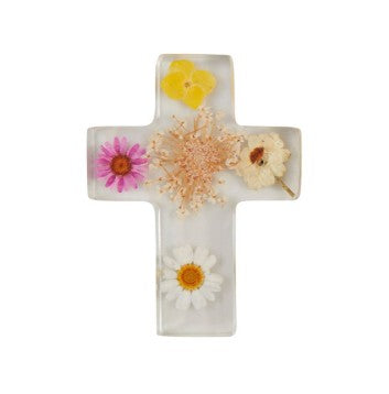 Dried Flower Resin Cross - The Season Boutique