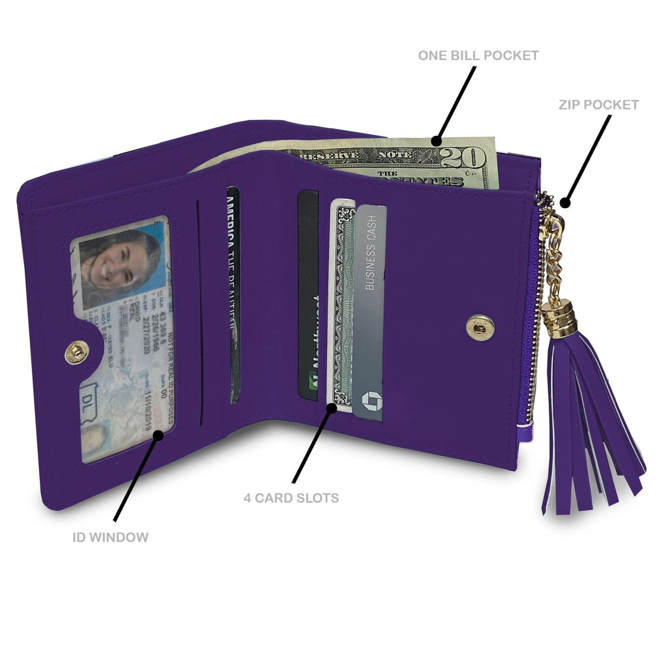 NCAA LSU Tigers Mini Organizer Wallet