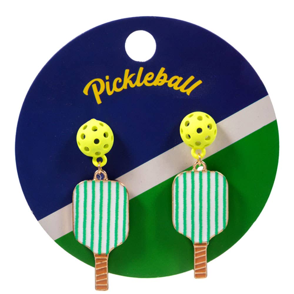 Pickleball Paddle Dangle Earrings - The Season Boutique