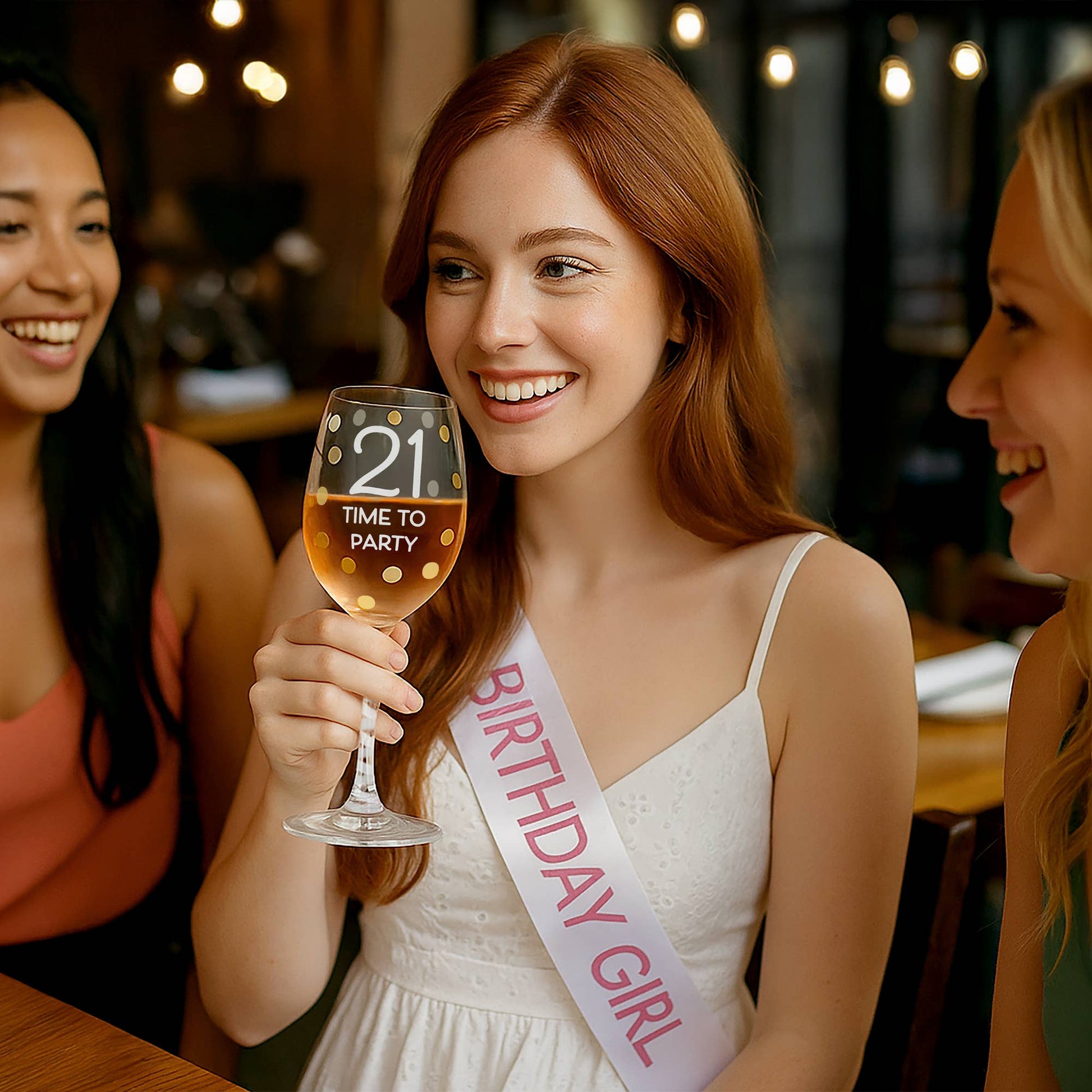 Gift Boxed 21st Birthday Wine Glass - The Season Boutique