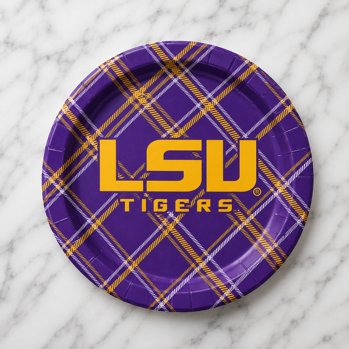 LSU - 9 Inch Dinner Paper Plates