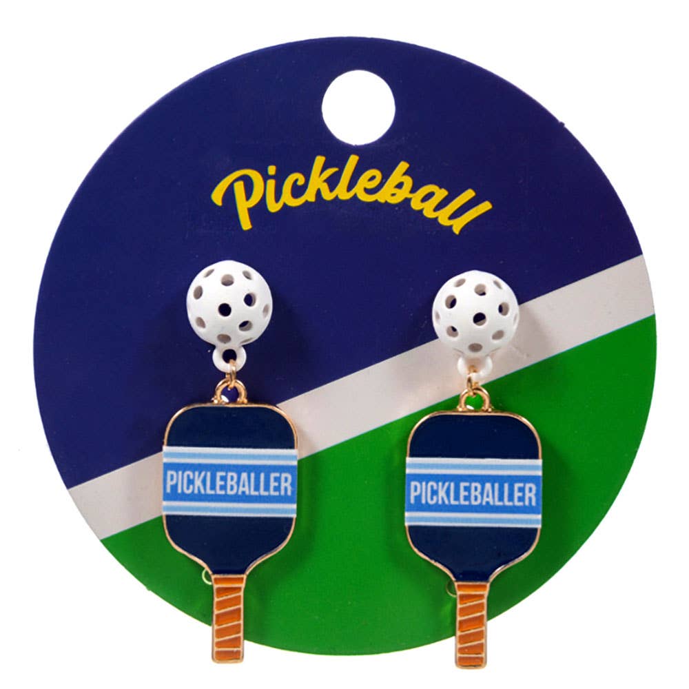 Pickleball Paddle Dangle Earrings - The Season Boutique
