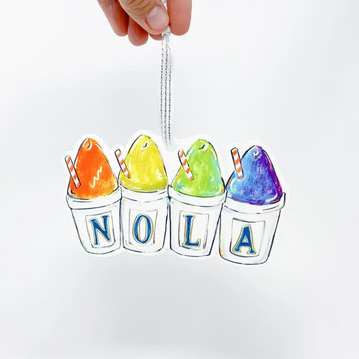 Nola Sno-Balls Ornament New Orleans Summer Treat Decoration