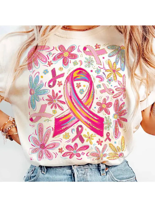 Breast Cancer Awareness, Floral