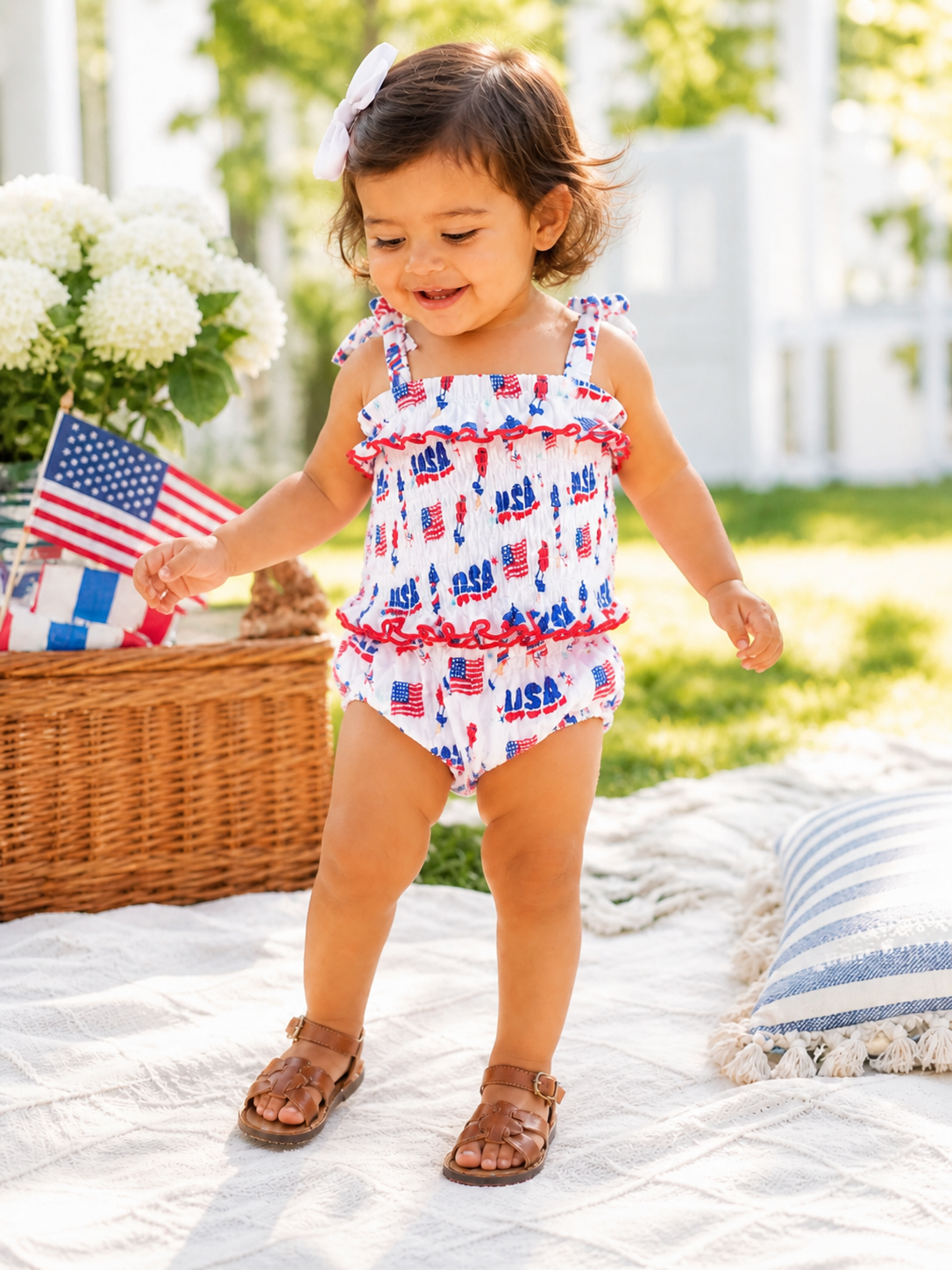 Fourth of July Ruffled Set - The Season Boutique