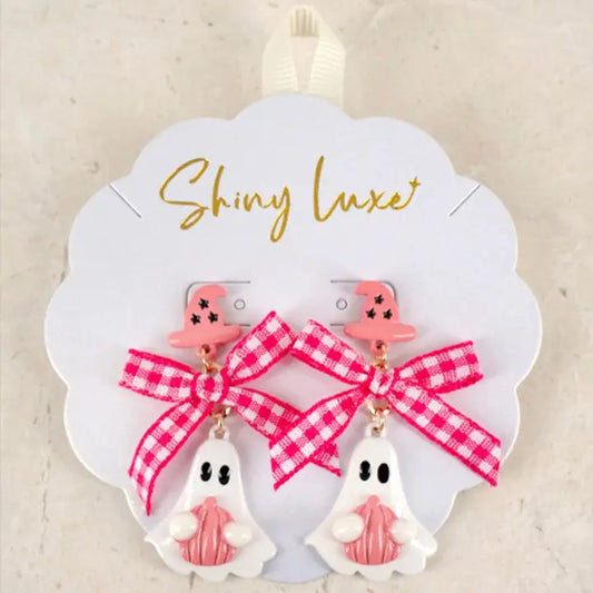 Ghost Ribbon Post Earring