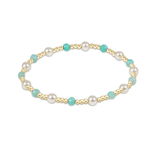 Enewton Pearl Sincerity Pattern Beaded Bracelet amazonite