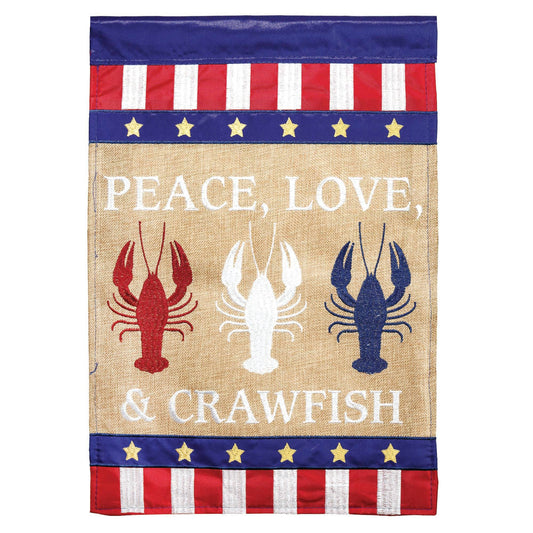 Flag Peace Love Crawfish - The Season Boutique