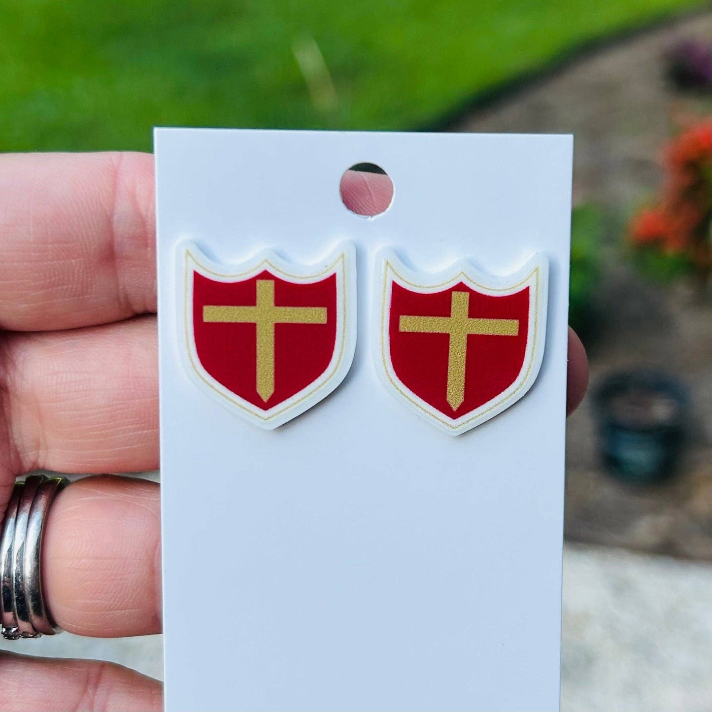 Brother Martin Crusaders Earrings