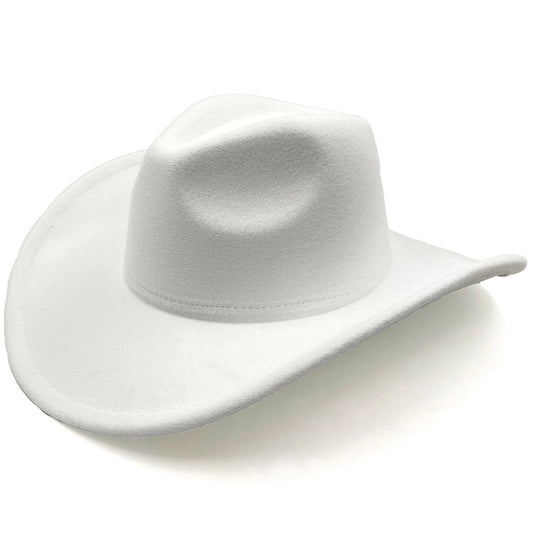 White Cowboy Cowgirl Hat