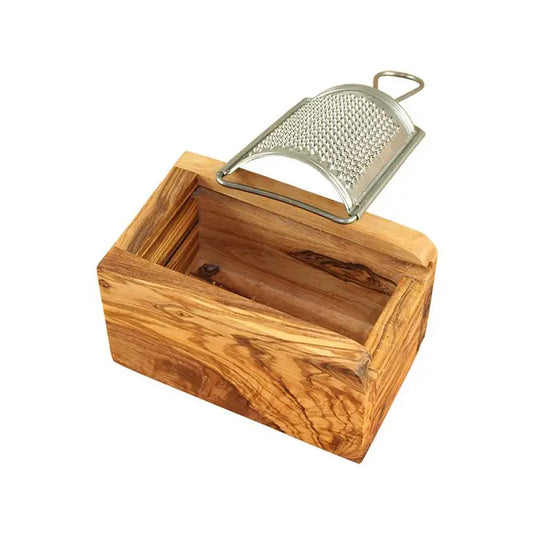 Hard Cheese and Nutmeg Grater Small Made of Olive Wood